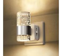 LOHAS-LED Veilleuse avec capteur crépusculaire, 3000 K, blanc chaud, luminosité réglable de 0 à 100 lm, veilleuse moderne en acrylique pour couloir, escalier, chambre à coucher, cuisine, salle de bain