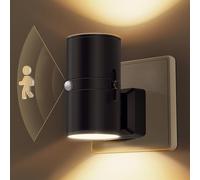 LOHAS-LED Veilleuse avec Détecteur de Mouvement, 2 Pièces, Lumière Douce 3000K, Prise Réglable 0-100LM, pour Couloir, Chambre, Escalier