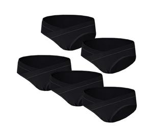 Lohhbve Culotte de maternité V - Support Abdominal Culotte Coton Respirant Culotte de maternité Femmes Post - Partum 5 PCS Set