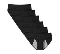 Lohhbve Pantalons Respirants à l'épreuve de fuites pour Les Filles Adolescentes 6 Paquets de sous-vêtements Floraux de la période de Coton