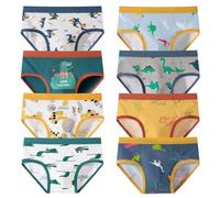 Lohhbve Petite Culotte en Coton pour garçon Ensemble de 8 Culottes pour bébés Enfants 3-10 Ans Divers sous - vêtements de sous - vêtements Souples de Bande dessinée