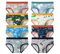 Lohhbve Petite Culotte en Coton pour garçon Ensemble de 8 Culottes pour bébés Enfants 3-10 Ans Divers sous - vêtements de sous - vêtements Souples de Bande dessinée
