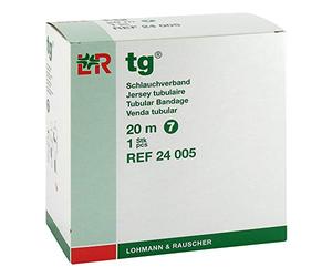 LOHMANN & RAUSCHER 24005 TG Bandage tubulaire, taille 7, 20m de longueur, blanc
