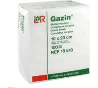 Lohmann & Rauscher Compresse de gaze Gazin 10 x 20 cm, 12 plis, 100 pièces