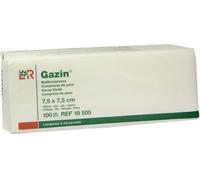 Lohmann & Rauscher Compresse de gaze Gazin non stérile 7,5x7,5cm, 16 plis, 17 fils, 100 pièces