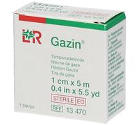 Gazin Mèche De Gaze Stérile 1cm x 5m 1 Pièce