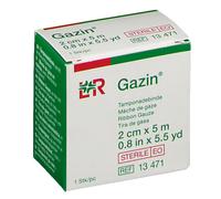 Gazin Mèche De Gaze Stérile 2cm x 5m 1 Pièce