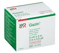 Gazin Mèche De Gaze Stérile 5cm x 5m 1 Pièce