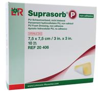 Lohmann & Rauscher Suprasorb P Pansement En Mousse PU Non-Adhésif WCL 7,5x7,5cm 10 Pièces (20406)
