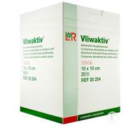 Lohmann & Rauscher Vliwaktiv Compresse Absorbante Au Charbon Actif 10x10cm 20 Pièces (20254)