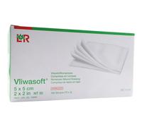 Lohmann & Rauscher Vliwasoft Compresse En Nontissée Stérile 5x5cm 75x2 Pièces (12076)