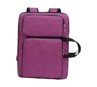 LOHOM Portefeuille d'art A3, sac à dos pour artistes, sac d'art portable pour fournitures, sac de croquis pour plateau de mélange, écran, violet