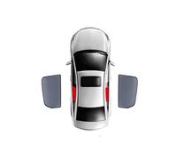 LohxA Pare-Soleil de Voiture pour VW Tiguan ALLSPACE BW 2016-2024, Pare-Soleil de fenêtre latérale Avant et arrière, Rideau de visière en Nylon magnétique personnalisé,AII-Black-2PCS-Rear