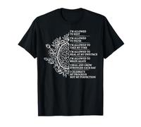 Loi de l'Attraction Affirmation Cerveau Floral Bouddhisme T-Shirt