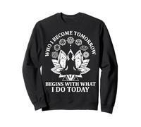 Loi de l'attraction Positive Mindset Citation Yoga Bouddhisme Sweatshirt