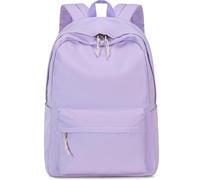 LOIDOU Sac à dos d'écolier pour filles et garçons, adolescents, léger, imperméable, pour femme, école, travail, Violet, L, Décontracté