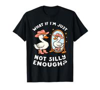 L'oie drôle Humour Mème Et si Je n'étais Pas Assez bête ? T-Shirt