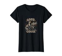 L'oie la Plus Stupide de Dieu, Un Jeu de Mots Amusant pour Les Motards chrétiens T-Shirt Graphique avec Valeur