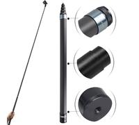Loiezuir Perche à selfie pour Insta360 X3, 3 m en fibre de carbone invisible ultra longue, Insta360 ONE X/ONE X2/ONE R ONE RS X2 R X (argenté)