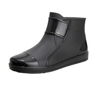 LOIJMK Bottes de pluie pour homme Chaussures d'eau en caoutchouc Chaussures décontractées Mode en plein air Travail de pêche Lavage de voiture Cuisine Antidérapant Surchaussures Bottes de pluie Bottes