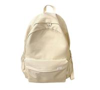 LOIJMK Cartable Fille Femme Version coréenne du lycée Étudiants Mignon Couleur Unie Sac à Dos Étudiants Grande Capacité Sacs à Dos Imperméable, Blanc., taille unique