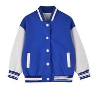 LOIJMK , enfants, filles, coupe classique, col rond, doux, en multipack, basique, veste de loisirs décontractée, costume d'Halloween de pom-pom girl, bleu, 7-8 ans