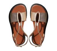 LOIJMK Femmes Casual Côté Creux Ceinture Boucle Plat Chaussures Romaines Sandales Bleues Femmes Mariage, or, 43 EU