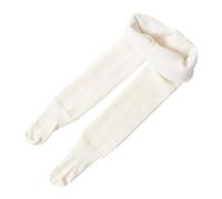 LOIJMK Legging chaud et solide pour bébé fille - En peluche - En coton - Extensible - Longueur totale - Pour l'hiver - Pour bébé garçon, Blanc., 2-4 ans