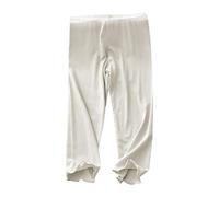 LOIJMK Legging fin pour fille pour le printemps et les loisirs, tous les pantalons unis en tricot pour filles, gris, 9-10 ans