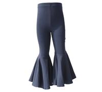 LOIJMK Legging pour enfant Pantalon en coton Pantalon évasé Pantalon bouffant de couleur unie 62, Marine, 1-2 ans