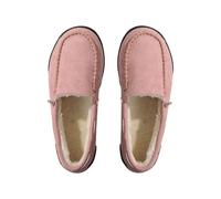 LOIJMK Mocassins d'hiver doublés pour femme, Rose, 38 EU
