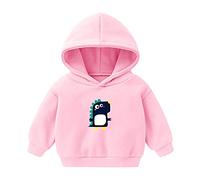 LOIJMK Sweat-shirt pour tout-petit dinosaure fille sweat à capuche bébé pull tops tout-petit fille hauts maître thé pull homme, Rose, 2-3 ans
