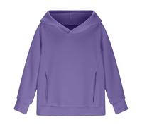 LOIJMK Sweats à capuche pour adolescentes tendance Preppy Tween Girls Sweat-shirt à manches longues Chemises à manches longues Vêtements mignons avec poche Sweats à capuche pour filles, lilas, 9-10