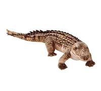 Loimol 68cm Crocodile en Peluche, Animal Réaliste Et Doux Figurine D'alligator Jouet en Peluche De La Vie Sauvage Cadeaux for Enfants (Marron)