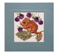Loir Mouse carte kit de point de croix en textile Heritage Mcdo