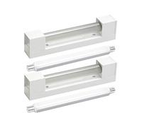 Loire Lino Lot de 2 lampes halogènes pour miroir de salle de bain 50 W S19 Transparent Blanc chaud 2700 K
