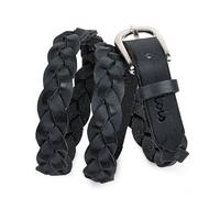 Lois - Ceinture Femme - Ceinture Femme Cuir Véritable - Ceinture Femme Largeur 20mm - Ceinture Cuir Femme - Ceinture Large Femme - Ceinture Cuir Reglable Femme, Noir
