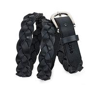 Lois - Ceinture Femme - Ceinture Femme Cuir Véritable - Ceinture Femme Largeur 20mm - Ceinture Cuir Femme - Ceinture Large Femme - Ceinture Cuir Reglable Femme, Noir