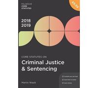 Lois fondamentales sur la justice pénale et les peines 2018-19, 1