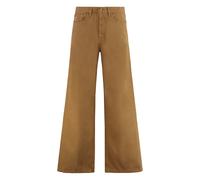 Lois - Pantalon Skater Loose en Coton avec Patch Logo - Femme - Pantalons - Brun - Taille: W30