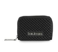 Lois - Porte Monnaie Femme - Porte Monnaie Cuir Souple Petit Format - Porte Feuille Feminin - Petit Porte Monnaie Femme Multi Rangements Anti RFID, Noir