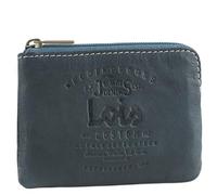 Lois - Porte-Monnaie Homme Petit - Portefeuilles pour Homme Cuir Véritable - Portefeuille Femme - Portefeuille Homme - Portefeuille Porte-Cartes Homme avec Porte-clés Inclus - 11002, Bleu