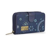Lois - Portefeuille Femme Multi Rangement. Blocage RFID. Porte Monnaie Femme. Porte Feuilles pour Femme Tendance - Porte Monnaie Multipoches Femme - Sac Femme, Bleu Marine