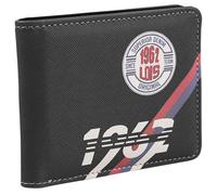 Lois - Portefeuille, Portefeuille Ado Garcon et Porte Monnaie Homme Compact avec Compartiments Multiples et Design Moderne pour Tous Les Jours, idéal pour Ados et Adultes, Noir