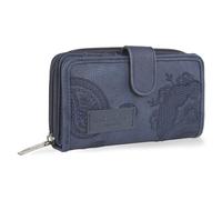 Lois - Portefeuille Femme Multi Rangement. Blocage RFID. Porte Monnaie Femme. Porte Feuilles pour Femme Tendance - Porte Monnaie Multipoches Femme - Sac Femme, Bleu Marine