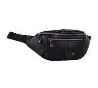 Lois - Sac Banane Femme Polyvalent - Sac Banane Noir Compact, Sac De Taille avec Poches, bandoulière réglable pour Voyage, Running et Ville, Noir