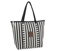 Lois - Sac de Plage Femme: Sacs de Plage XXL, Sacs en Toile, Sacs Cabas, Sacs en Tissu, pour un été inoubliable. Ne partez pas sans votre Sac Plage Femme, Noir