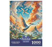L'oiseau du Paradis Danse 1000 Pièces Puzzle Animaux pour Adultes Enfants, Défi Jouets, Cadeau, Stimulant, Jeu Éducatif, Qualité Premium 70x50cm/1000pcs
