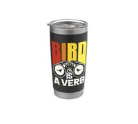L'oiseau est un verbe Gobelet isotherme en acier inoxydable double paroi