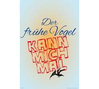 L'oiseau matinal peut aller se faire voir - Motivational Art Print - Poster print 61x91,5
